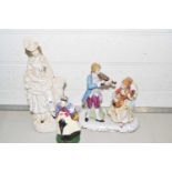 Mixed Lot: Crown Staffordshire figure and two others