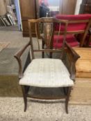 Edwardian inlaid side chair