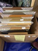Box of assorted picture frames