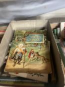 Box of assorted children's books and annuals