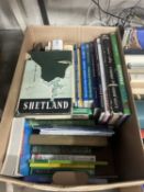 A quantity of hardback books on The Shetland Islands, Channel Islands etc