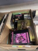 Box of assorted books on wildlife and other animals and others