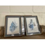 Four framed prints by John Hodgkin, 75, framed and glazed