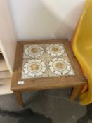 Retro tile top coffee table