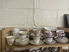 A quantity of assorted tea wares