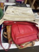 Box of assorted ladies handbags