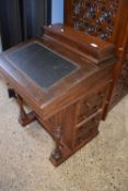 Victorian mahogany davenport desk, 57cm wide