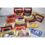 Boxed models of yesteryear toy cars and others
