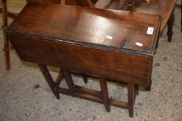 Small oak drop leaf table