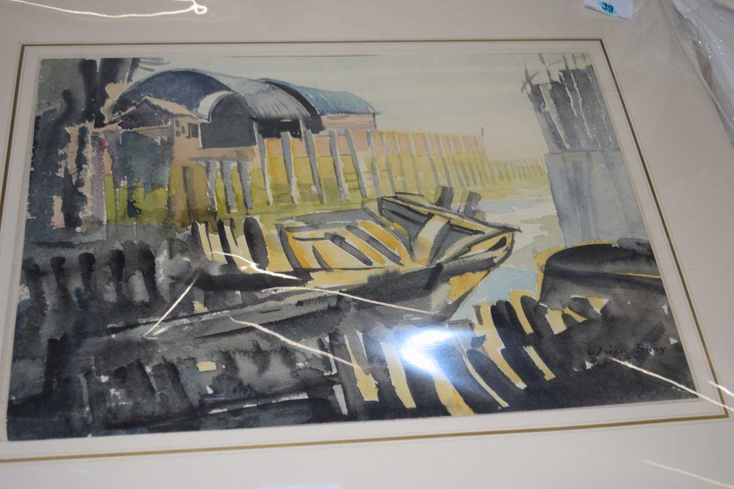 Adrian Bury (British, 20th century), watercolour, signed and dated 1937, plus one other - an - Image 2 of 2