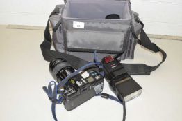 Minolta 7000 camera with bag and accessories