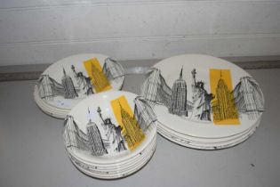 Quantity of Poole American Skyline dinner wares