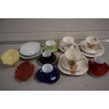 Mixed Lot: Various tea and coffee wares to include Royal commemorative editions, Yves Saint