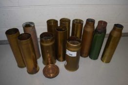 Mixed Lot: Various brass shell cases