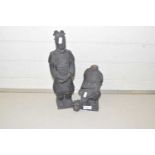 Two reproduction Chinese figures