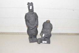 Two reproduction Chinese figures