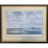 After Colin Burns (British, 20th century) Wherries on the Broads, chromolithograph, limited