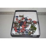 Collection of various die cast and plastic toy soldiers