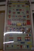 Flags for the Coronation of King Edward VII, print