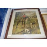 Her Favourite Hunting Scene, print, framed and glazed