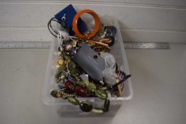 Box of various assorted costume jewellery