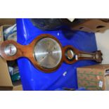 Reproduction mahogany barometer