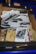 Box of assorted photographs, postcards and photographic plates