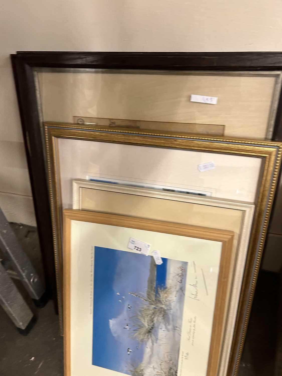 Sand Dunes on Tresco, print, 75 of 750 by John Howerton, signed in pencil framed and glazed together