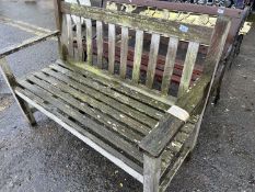 Wooden garden bench, 120cm wide