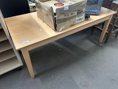 Beech effect coffee table, 108cm wide