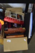 Box of assorted books to include hardback reference and fiction