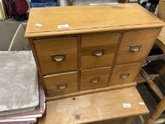 Six drawer free standing cabinet, 52cm wide