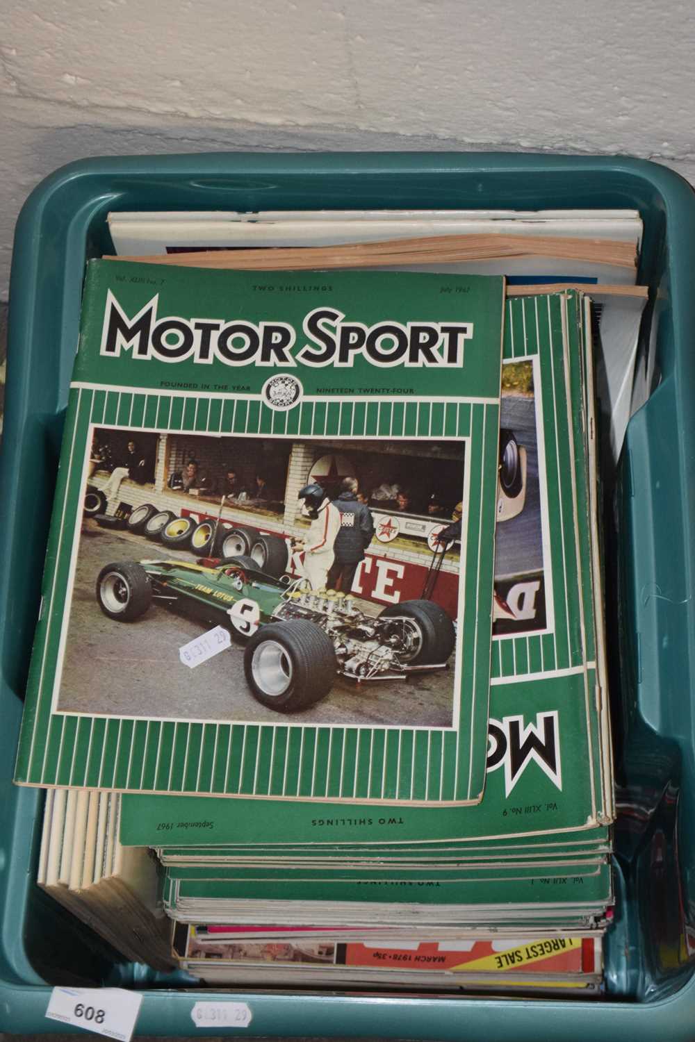 Box of motor sport magazines