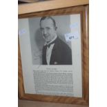 Signed photograph of Stan Laurel