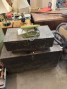 Cased speed engraver together with two wooden tool boxes (3)