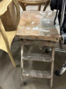 Folding step stool