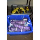 Quantity of polyester rachet lashings and polyester slings - 2 boxes