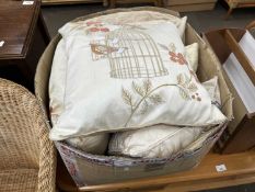 Box of assorted cream scatter cushions