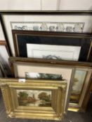 Mixed lot of pictures and prints, framed and glazed