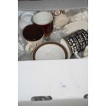 Mixed lot to include glass ware, kitchen mugs etc