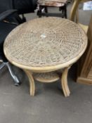 Bamboo conservatory side table