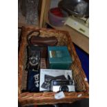 Kodak Instamatic 155X camera together with two other cameras, pewter tankard, Imari style trio of