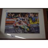 A signed photograph of motor cycling interest