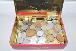 Box of various assorted world coinage