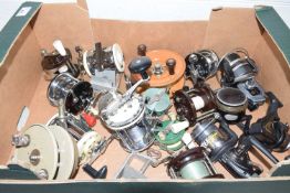 Mixed Lot: Various centre pin multiplier fishing reels to include a range of ABU Garcia, Mitchell,