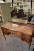 Walnut veneered dressing chest