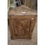 Small 19th Century single drawer corner cabinet, 66cm high