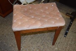 Small stool with buttoned top, 50cm wide
