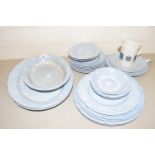 Quantity of Booths blue glazed dinner wares together with others