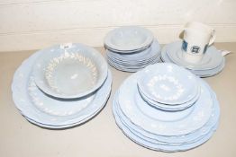 Quantity of Booths blue glazed dinner wares together with others